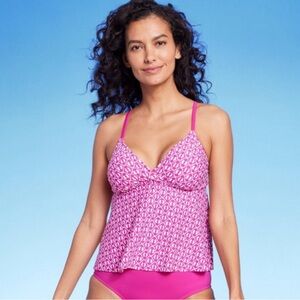 Kona Sol Pink Tankini Top